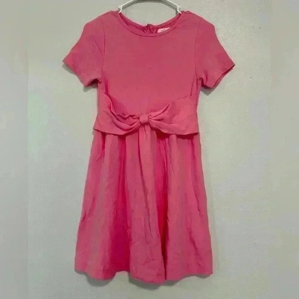 229.Kate Spade Bright pink dress short sleeve round neck casual girl in size 12